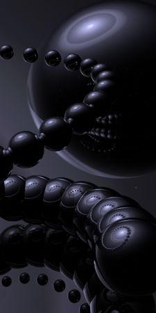 abstract 3d black cgi dark sphere MTc4NTkx