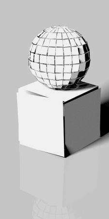 abstract 3d ball cgi cube white MjAxMzk1