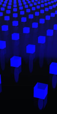 abstract 3d black blue cgi cube MjAxMzk2