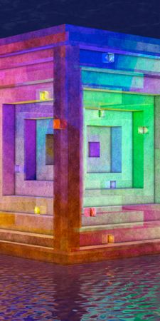 abstract cube 3d cgi MjE5NjEw