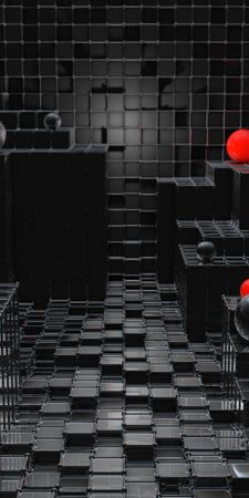 abstract 3d black cgi cube dark sphere NTU1NzE3