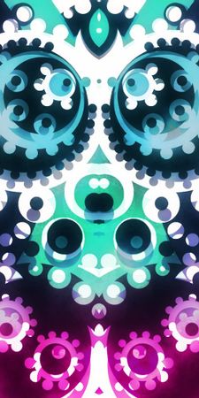abstract 3d gears illusion purple NTk1NDY0