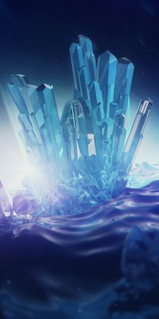 artistic crystal 3d blue NzM5NjU0