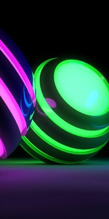 3d sphere neon NzQzMzk0