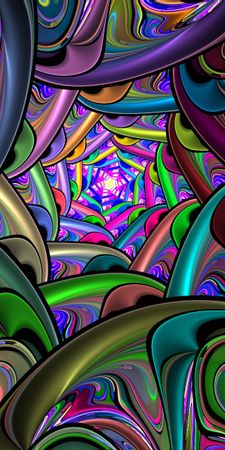 3d tunnel colorful NzQ0NjE4