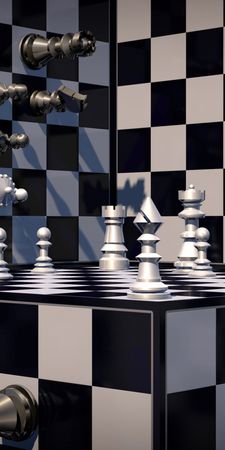 3d chess blackwhite ODgwMzY1
