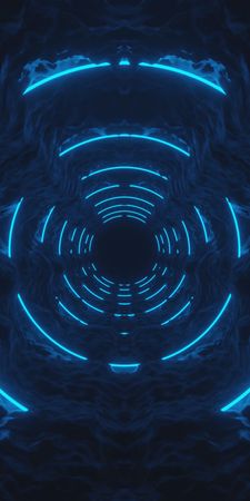 abstract tunnel 3d blue OTgwNTQz